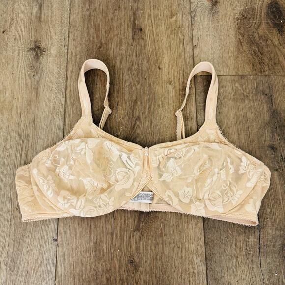 Wacoal Beige Lace Minimized Bra Women’s Size 40C - Picture 1 of 6